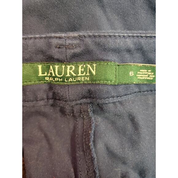 Womens Ralph Lauren Navy Bermuda Shorts size 6 - Picture 3 of 3